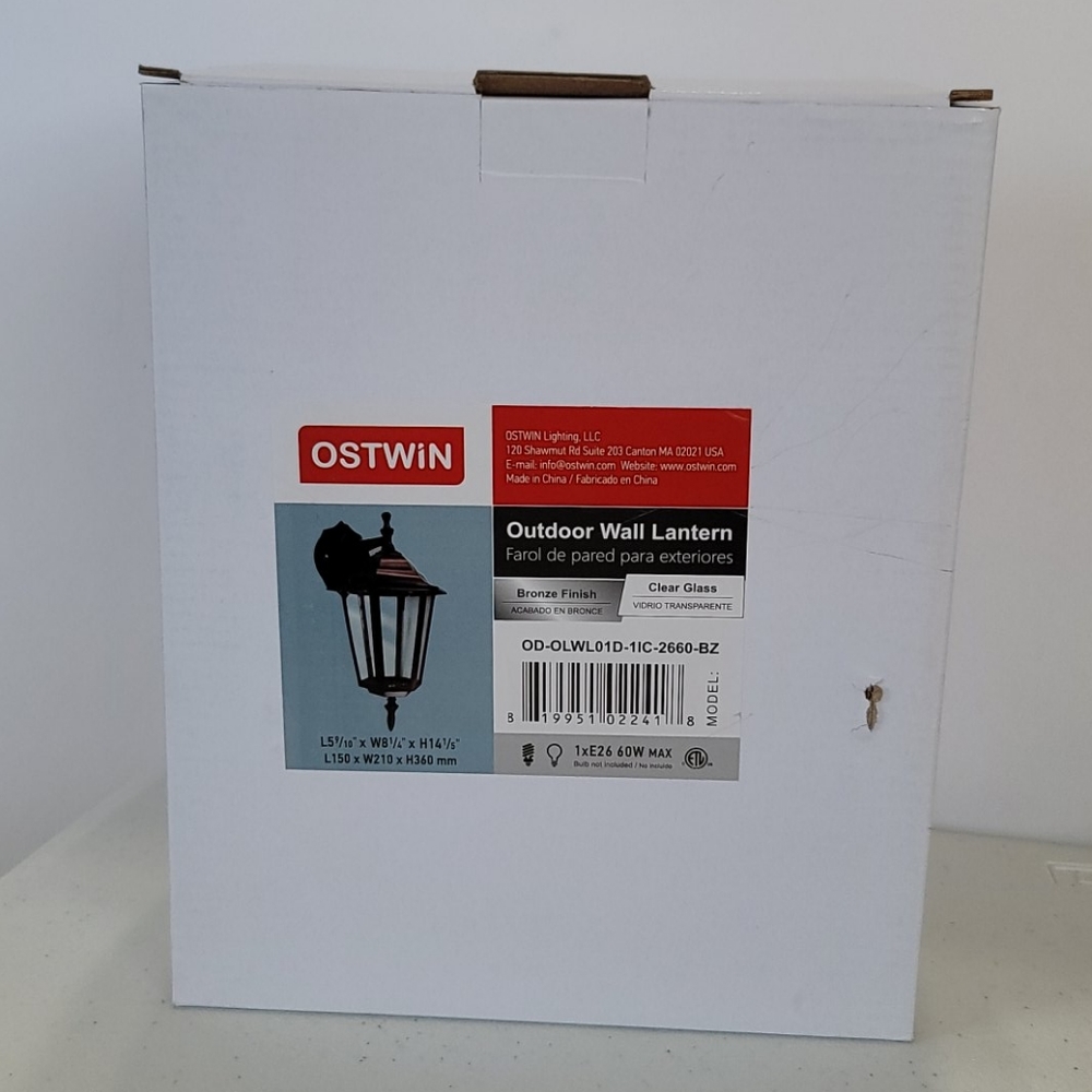 NEW Ostwin Outdoor Wall Lantern - Bronze